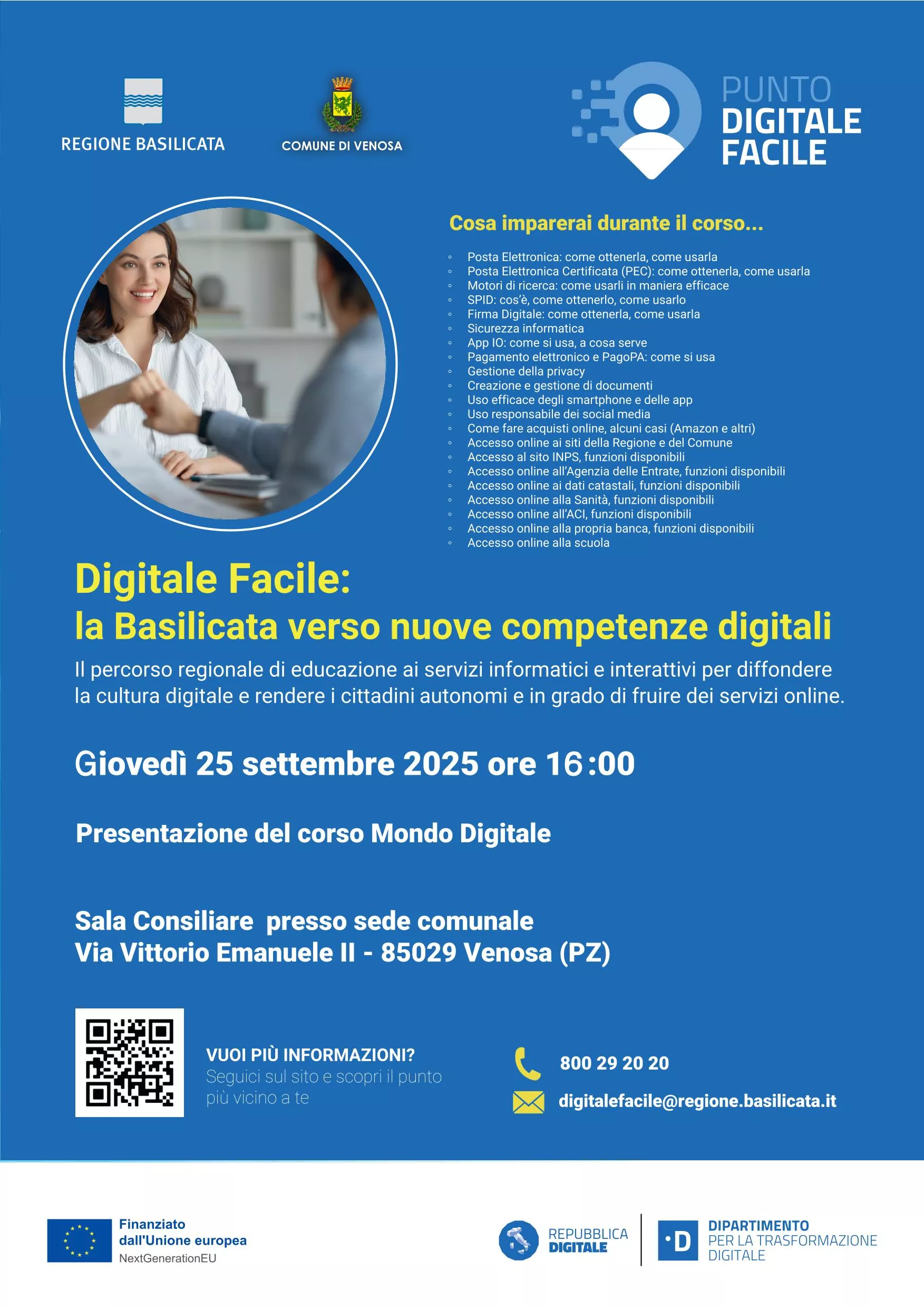 Digitale Facile: la Basilicata verso nuove competenze digitali - Avvio Nuovi corsi